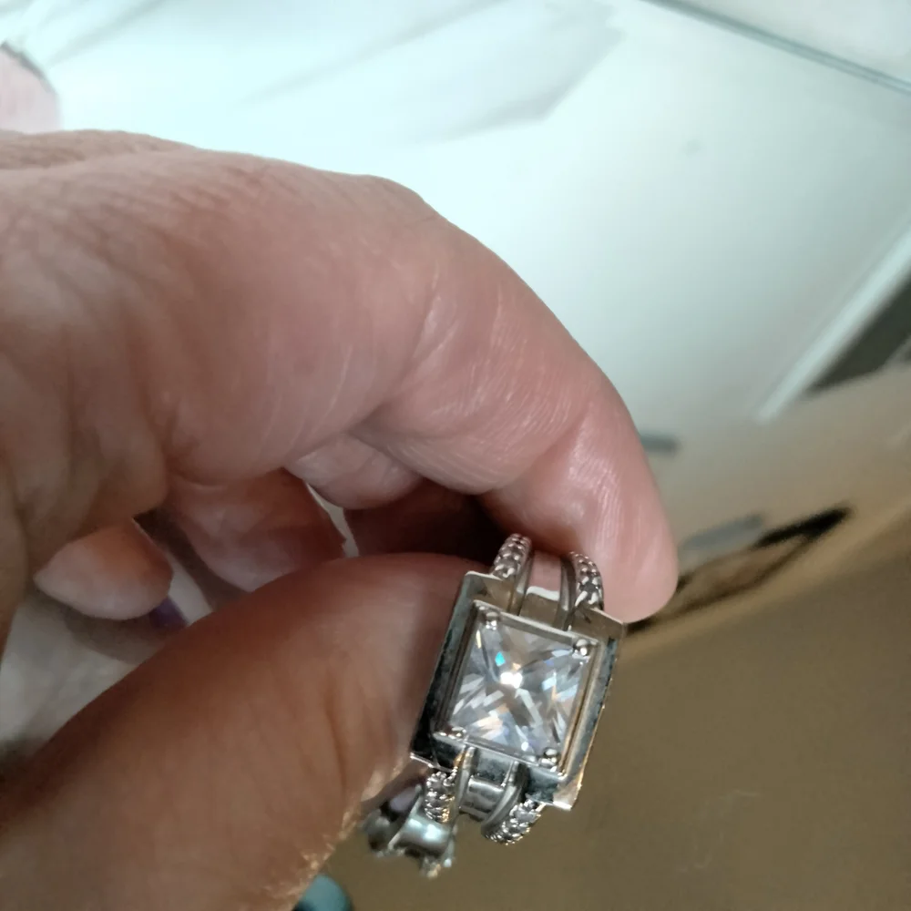 Chunky Silver Statement Ring - Picture 8 of 11